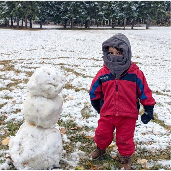 🆕 Kids Fleece Balaclava Grey Ski Face Mask Windproof Winter Hat Neck Warmer - Picture 7 of 8